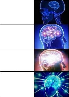 Expanding Brain meme template