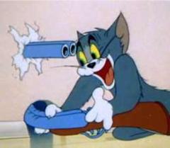 tom the cat shooting himself meme template