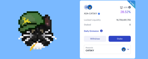 Catsky Token Joins Minswap on the Cardano Blockchain