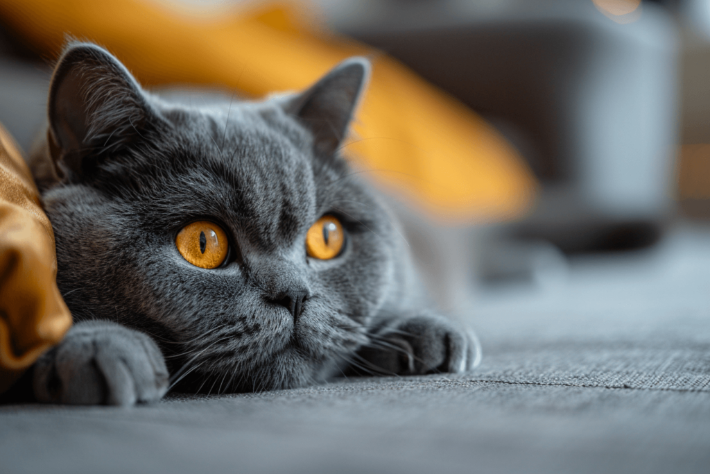 British Shorthair Cute Gray Cat