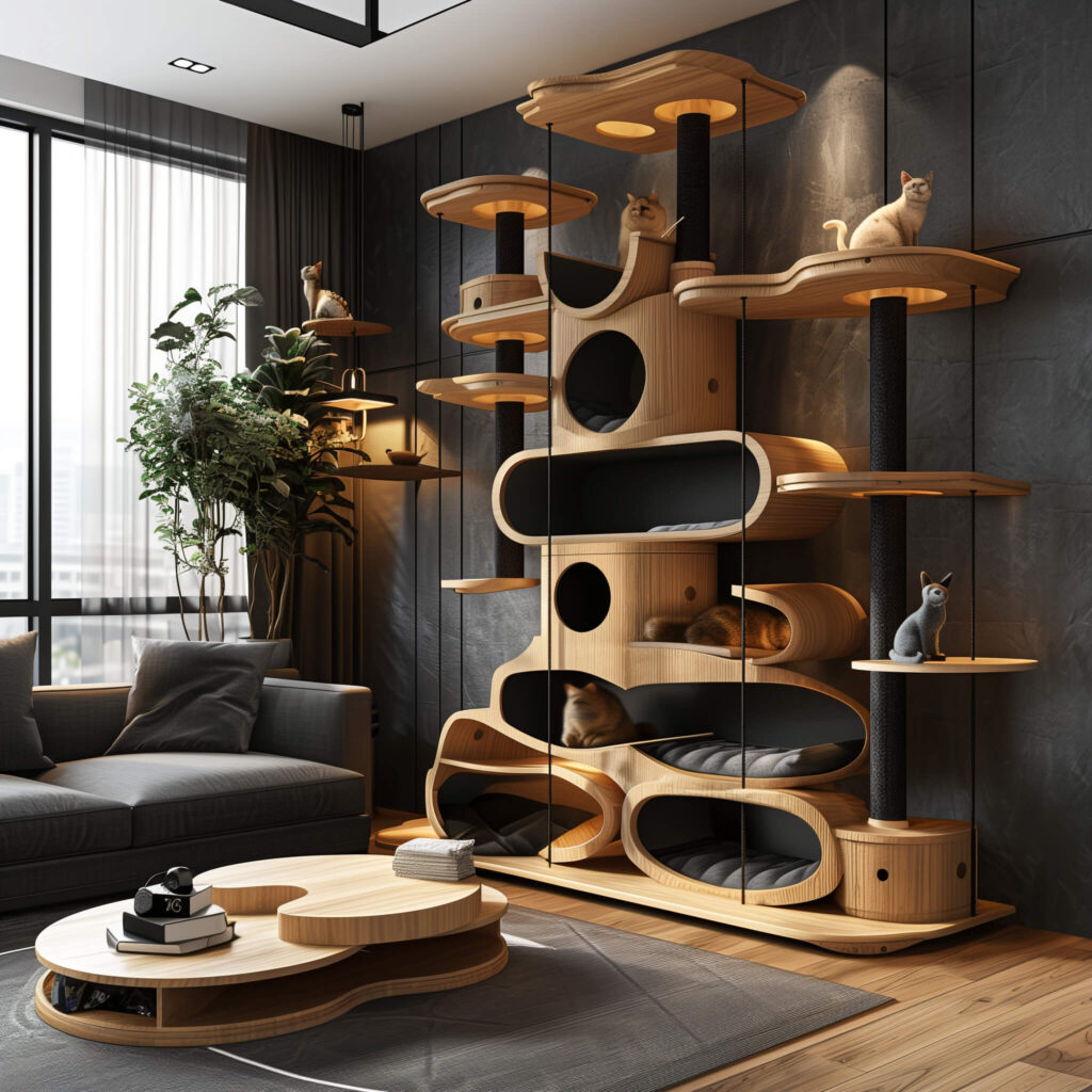 Indoor Cat Play Structures Inspire Feline Fun Adventure Catsky