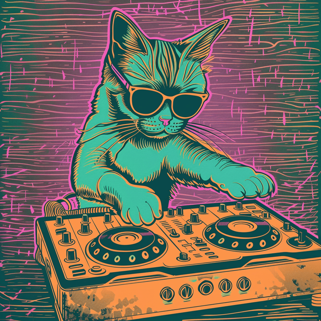 DJ Cats - Explore AI-Generated Feline Groovy Cat DJ Images - Catsky