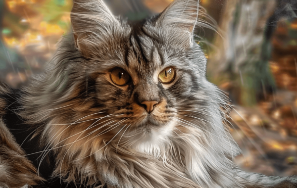 Maine Coon Cat Face