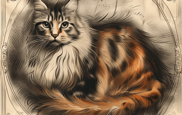Maine Coon Water Color